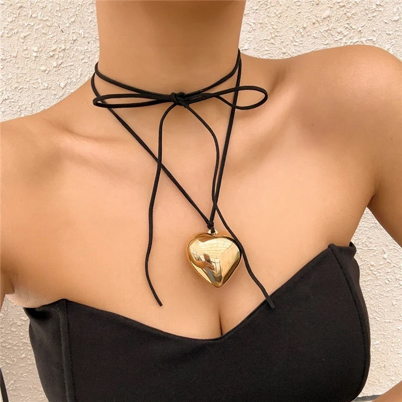 Nova Heart Choker Necklace