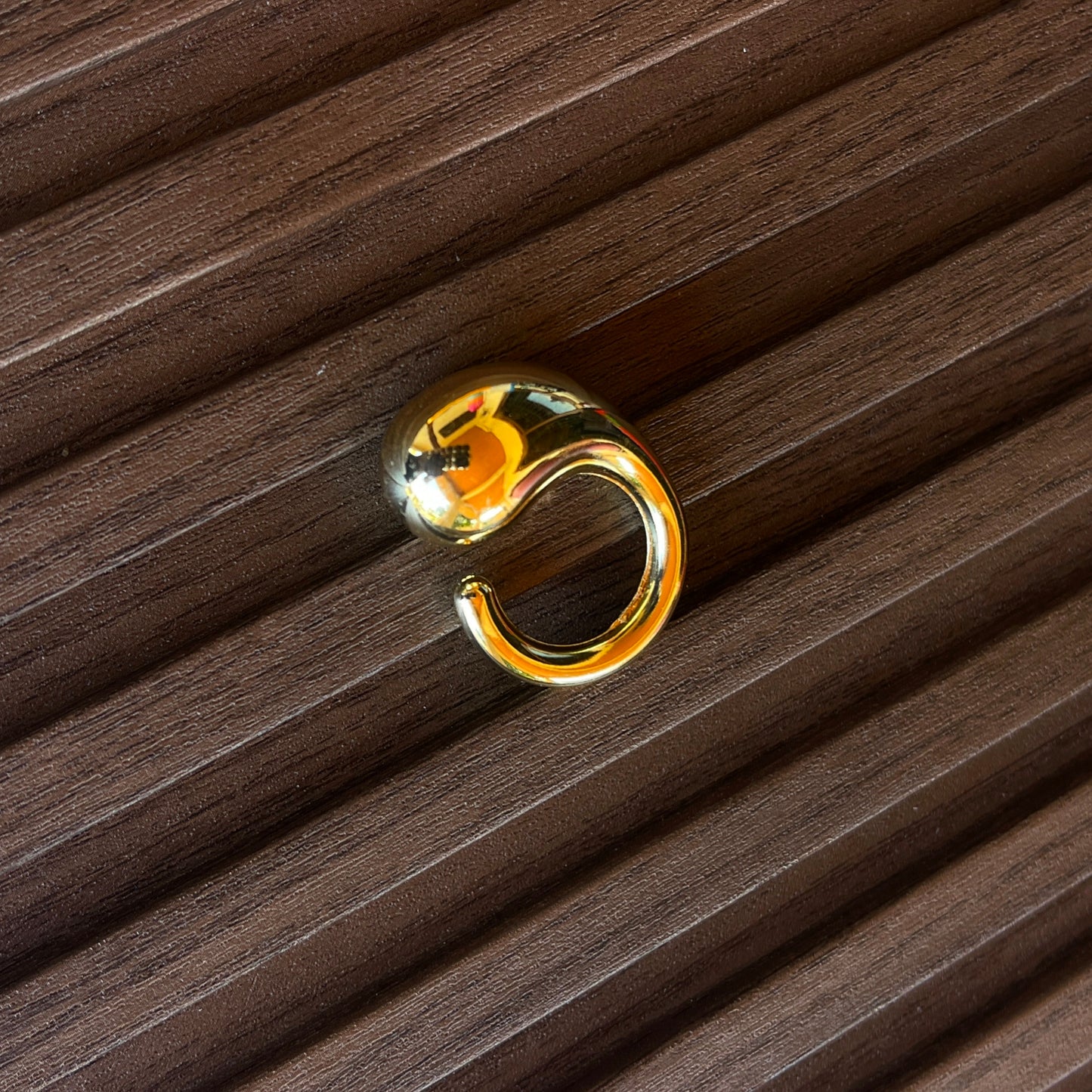 Chunky Waterdrop Ring