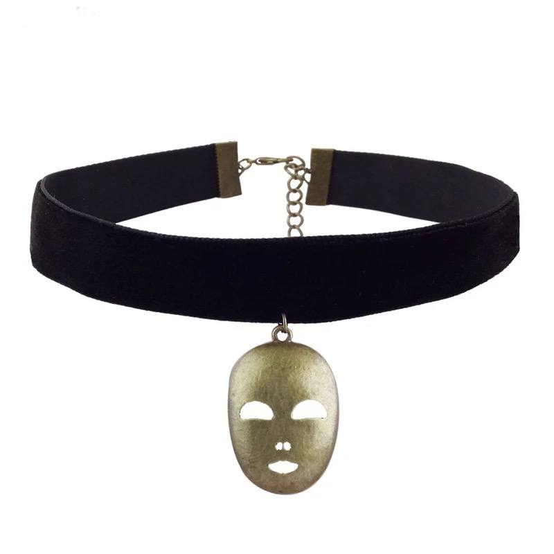 Faceless Velvet Choker - Queenlybypinupqueens