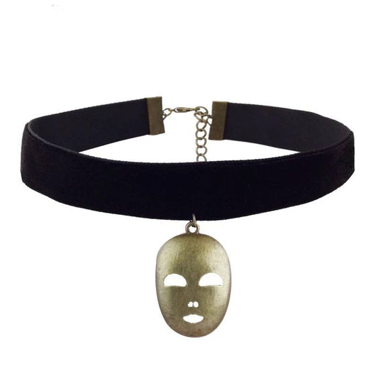 Faceless Velvet Choker - Queenlybypinupqueens