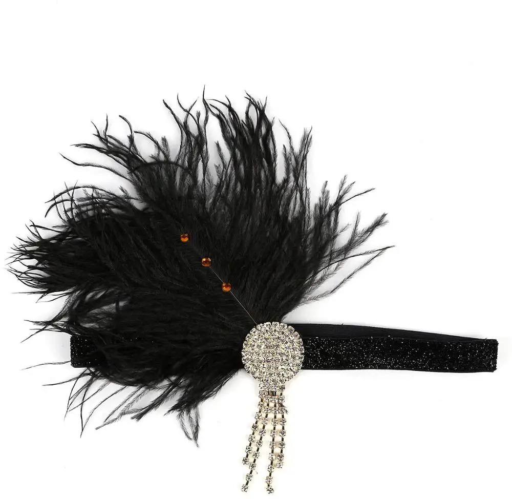 Gatsby Feather Headband